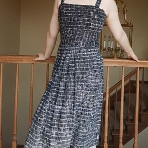 Talbots Black & White Patterned Dress 10
